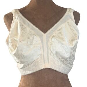 Playtex 18 Hour Wireless Bra Women's 44D Nude Tan Shoulder Comfort 4693 EUC